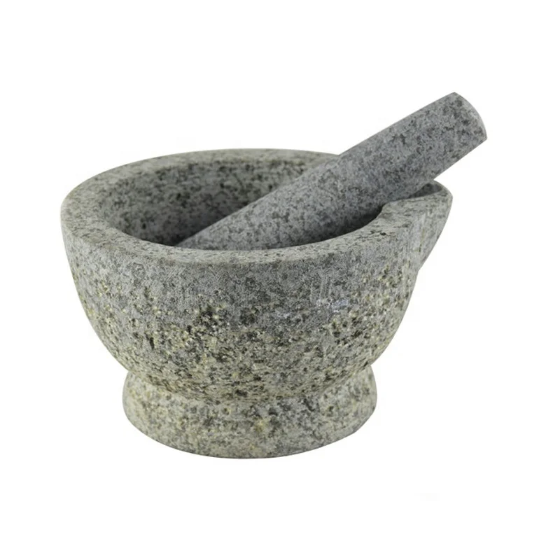 Factory outlet granite marble stone mortar and pestle herb mills mincers pitted out surface mortar sets and pestle