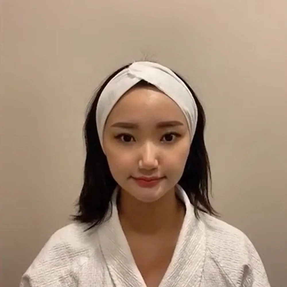 Soft Flexible Beauty Essentials Disposable Headbands Non Woven Facial Makeup Hair Cover