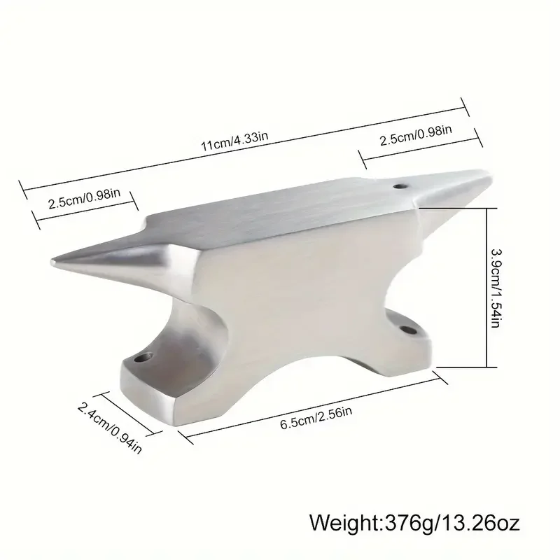 HOBBYWORKER Stainless Steel Cowhorn Anvil - Professional Jewelry Shaping Tool, No Power Needed