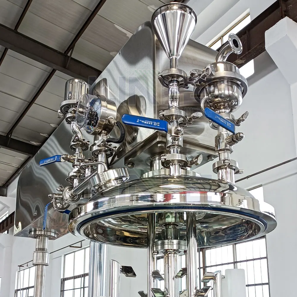 Small Lotion Vacuum Emulsifying Mixer Homogeneous Emulsifier Body Lotion Cream Making Machines
