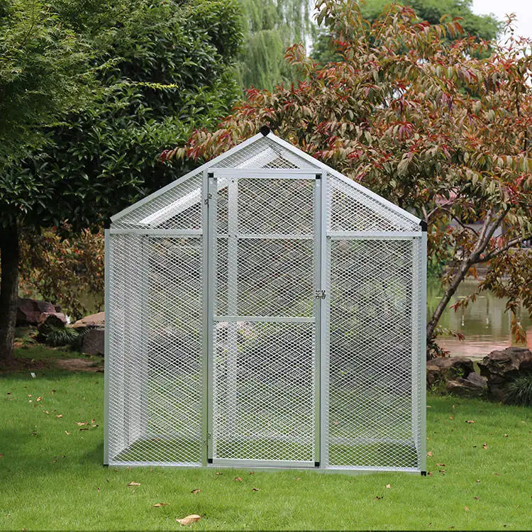 Hot Sale Outdoor Bird Aviary Aluminum Large Bird Cage Large Parrot Aviary