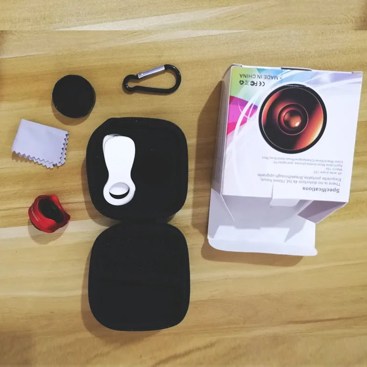2022 New Design Universal Clip Wide Angle Macro Mobile Phone Camera Lens