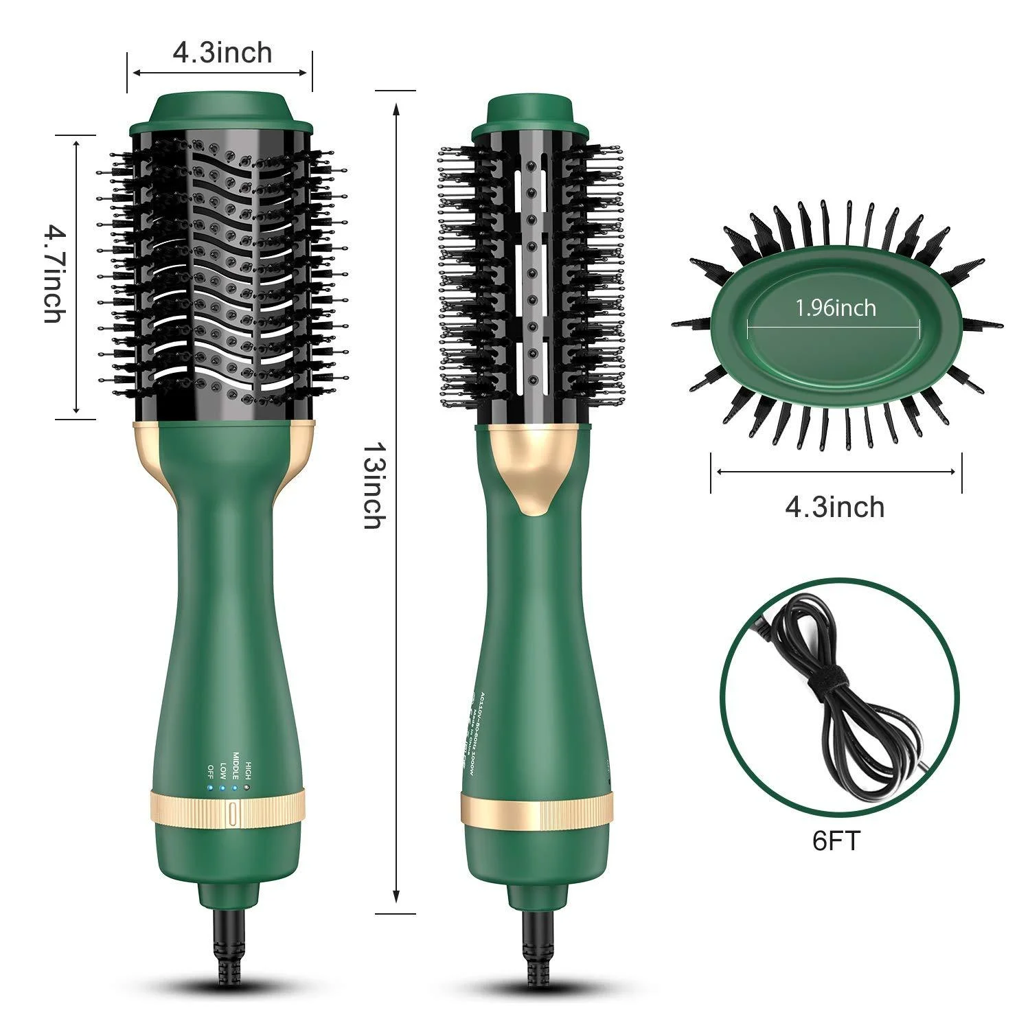 Bigsmile 2023 Hair Brush Straightening Hot Air Brush One Step Hair Dryer
