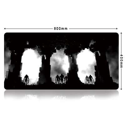 Большой игровой коврик для мыши с принтом XXL, коврики для мыши с мягким натуральным каучуком и заблокированным краем, большой игровой Настольный коврик