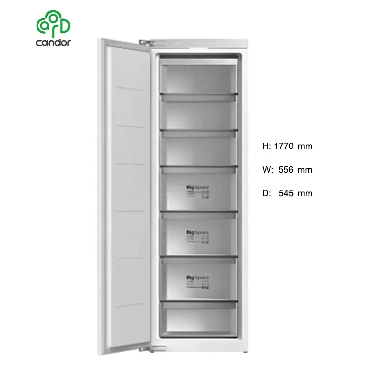 Candor custom large capacity kitchen appliances combination integrated fridge built in fridge freezer 1770(H)*556(W)*545(D) mm