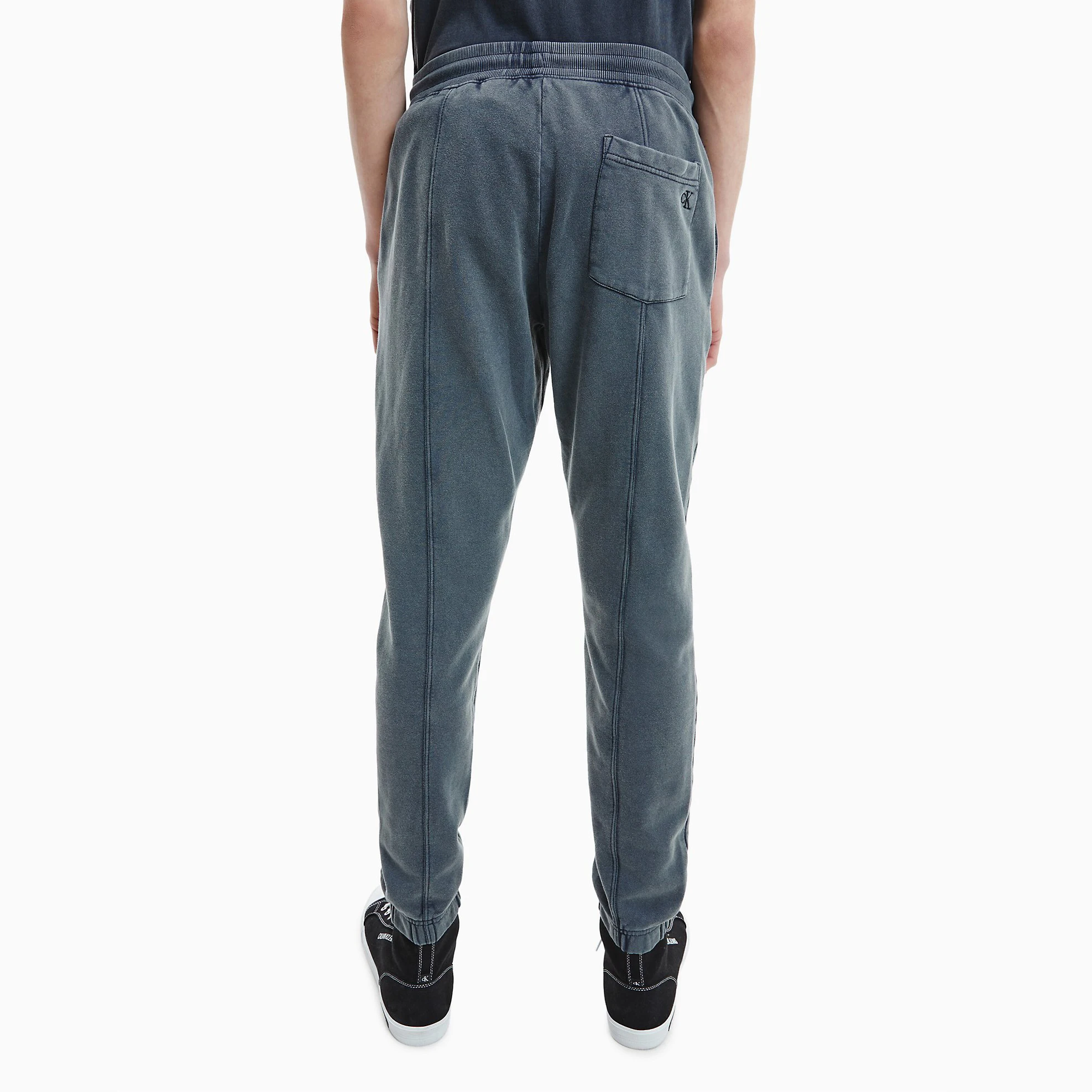 OEM Customized Fashion Mens Organic Cotton Terry Acid Wash Logo Joggers Embroidery Drawstring Sweatpants For
