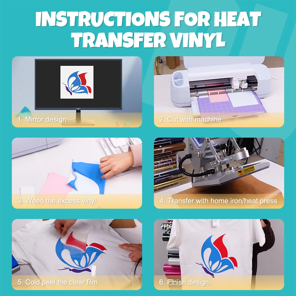 Mecolour factory wholesale PU roll sheet colorful black white htv heat transfer vinyl