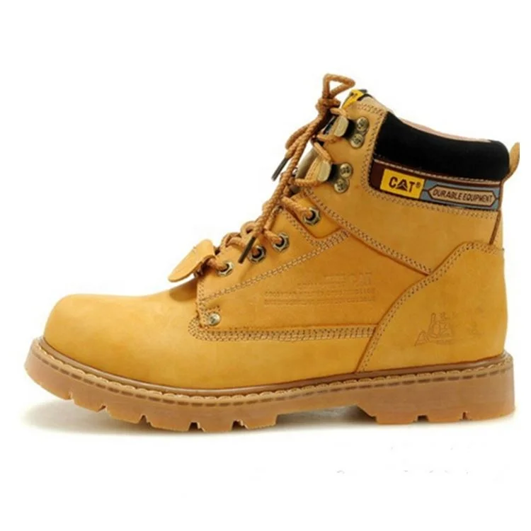 Factory Work Safety Men Shoes Upper Outdoor Ankle Cat Boots Tactical Military Boots