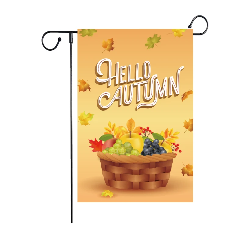 Autumn Garden Flag Collection Customizable Banners for a Scenic Garden