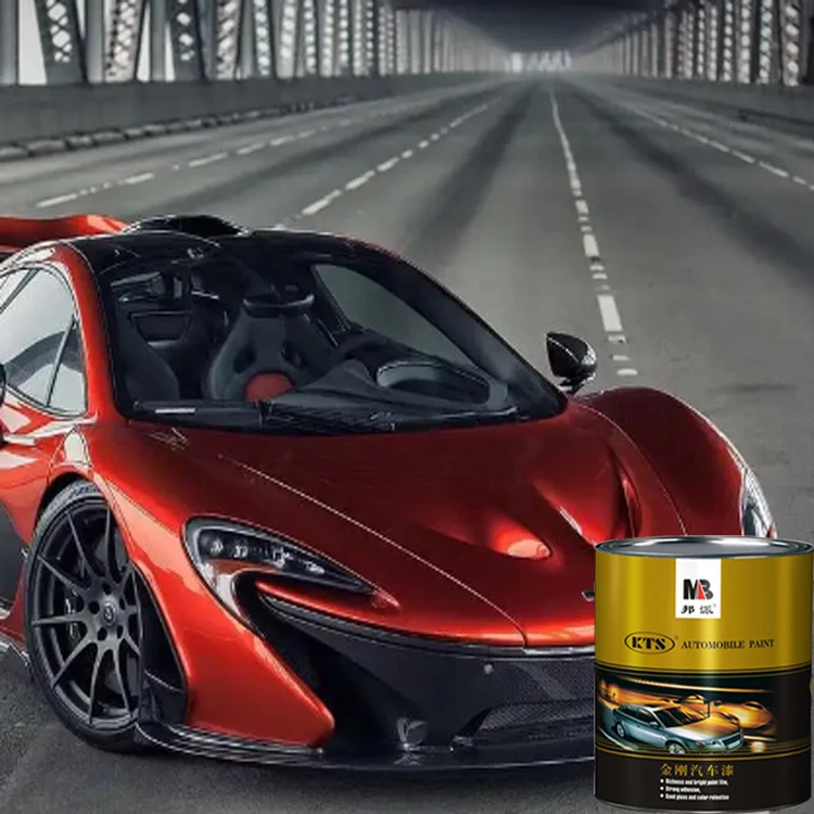 KTS Acrylic Spray Candy Paint 1K Basecoat Car Body Coating Easy coat Silver Gray Red Blue Metallic Car Paint