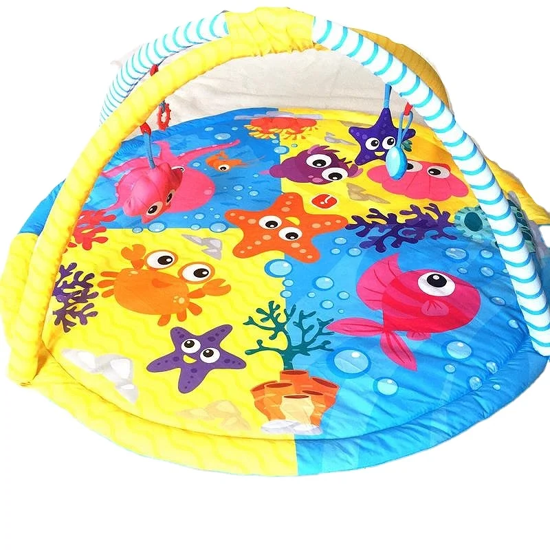 Baby  Gym with 4 activity toys nursery rugs house play gym activity safety babies kids mat