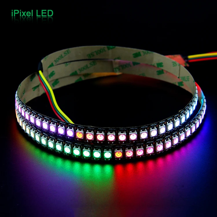144 leds programmable WS2812B WS2811  led flexible strip with black pcb led streifen