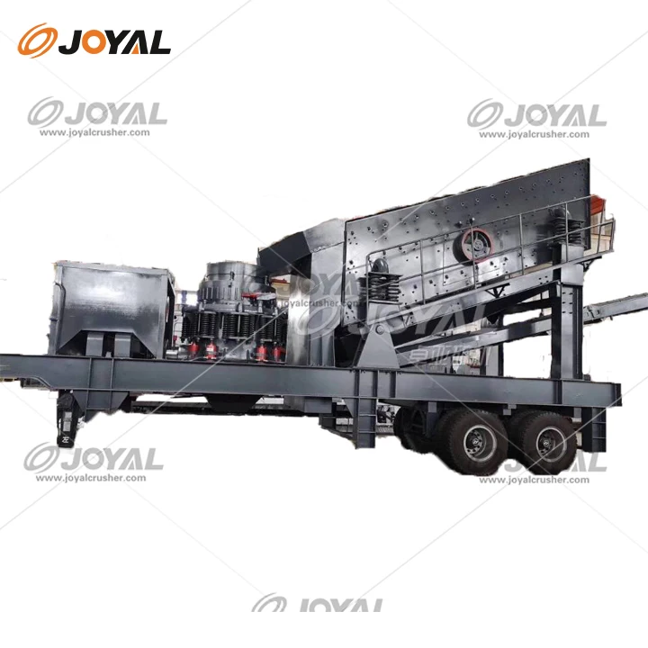 JOYAL Cone mobile crushing station spot How much does a truck-mounted mobile crusher cost?