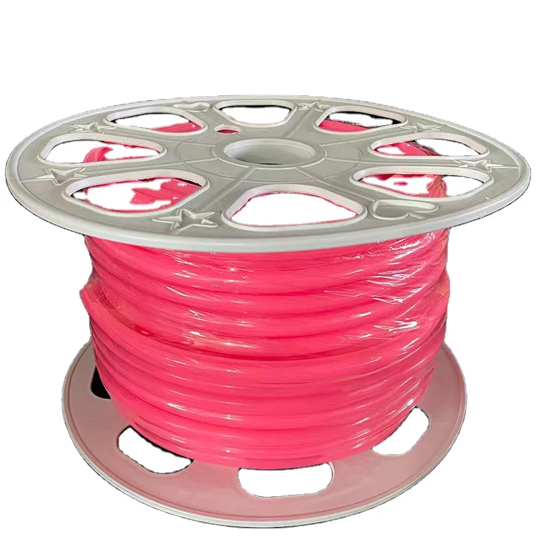 Recommend Pink Silicone Led Neon Light 50M Silicone Neon 6*9MM Light Strip China Silicone Neon Cover