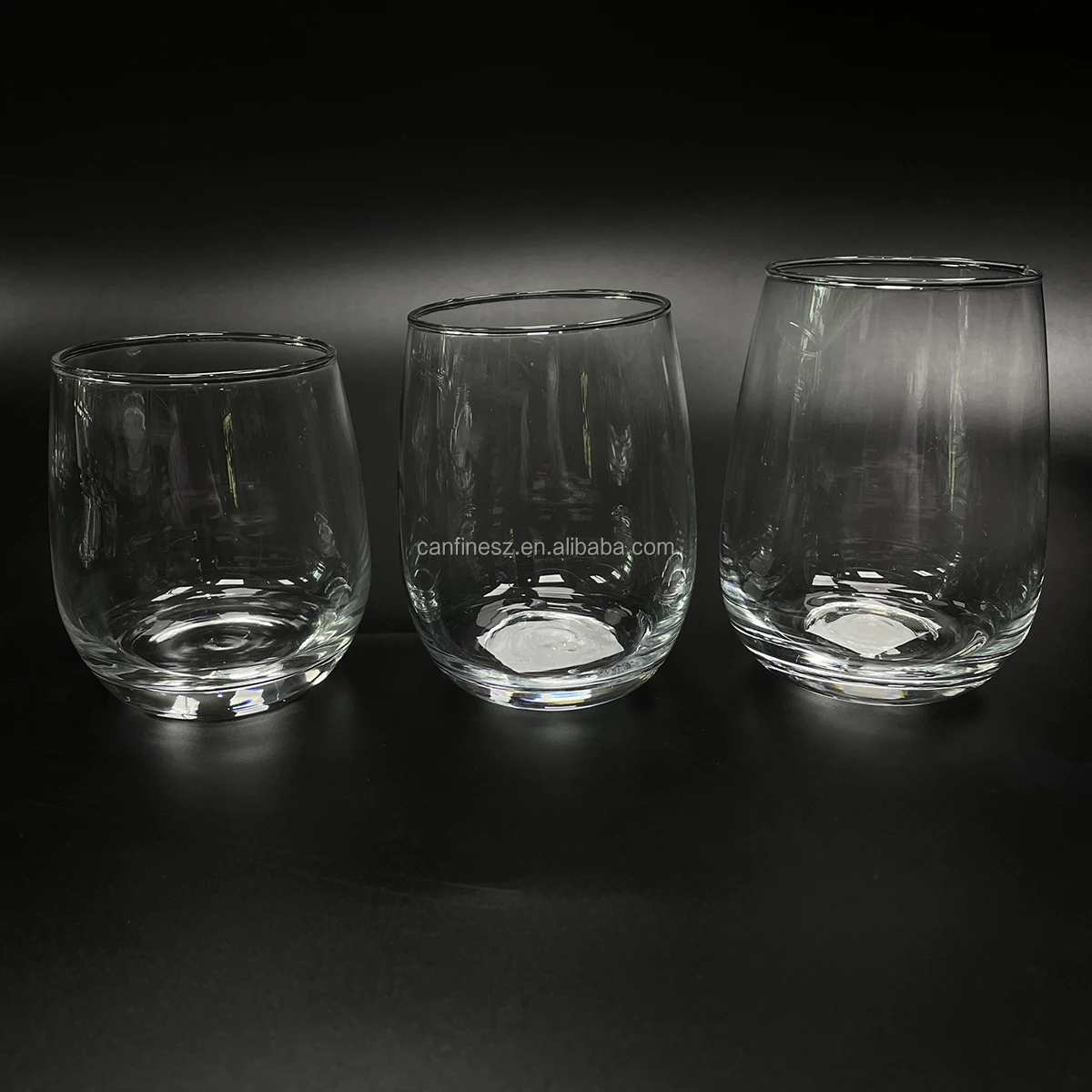 Light luxury Fashion Nice Quality Crystal clear Stemless Tumbler Cup Red wine Glass