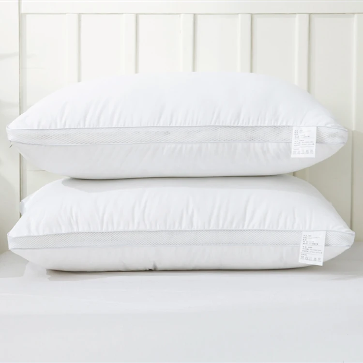 Soft Hotel Home 100 Polyester Fiber Cotton White Neck Pillow