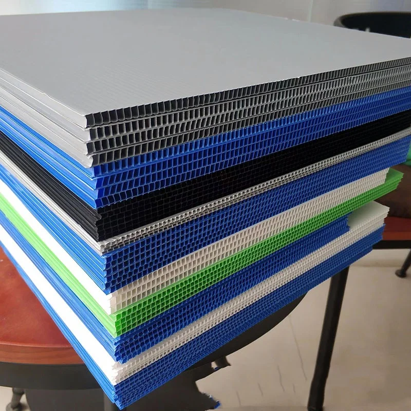Colorful Hollow PP Corrugated Sheet 2.5mm 5mm Plastic Polycarbonate Sheet corflute Sheet