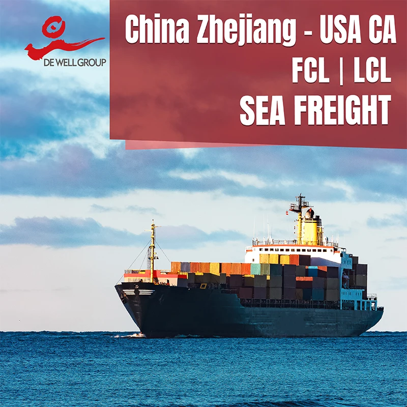 From China wenzhou lishui yiwu ningbo to USA Long Beach Fresno Sacramento Oakland CA Sea Freight  shipping agent
