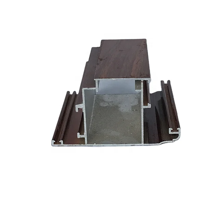 
wooden texture color Aluminum profile 