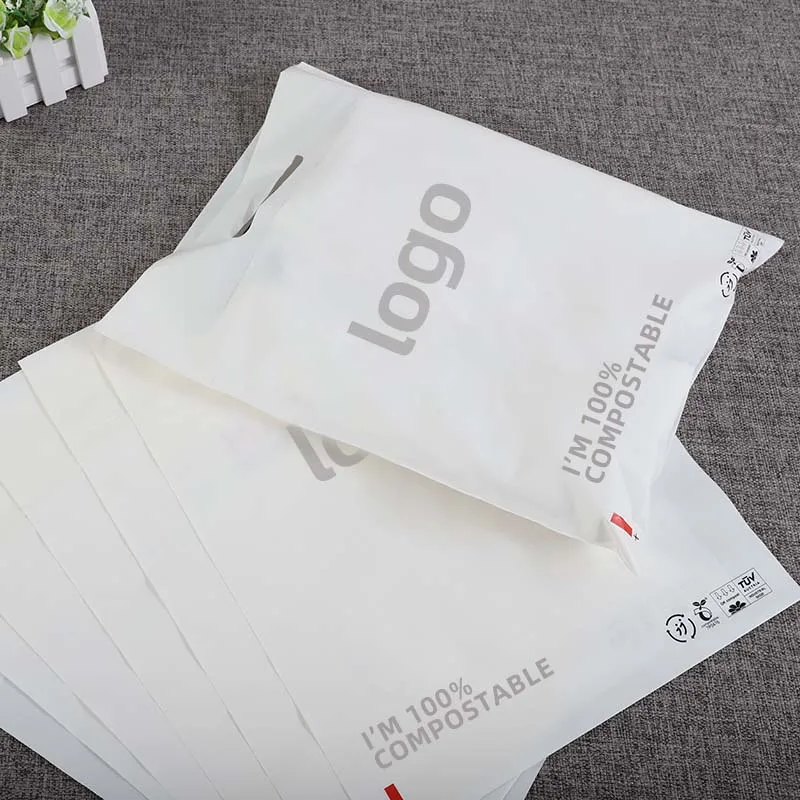 Eco friendly vest carrier bag biodegradable die cut handbag custom shopping bags die cut