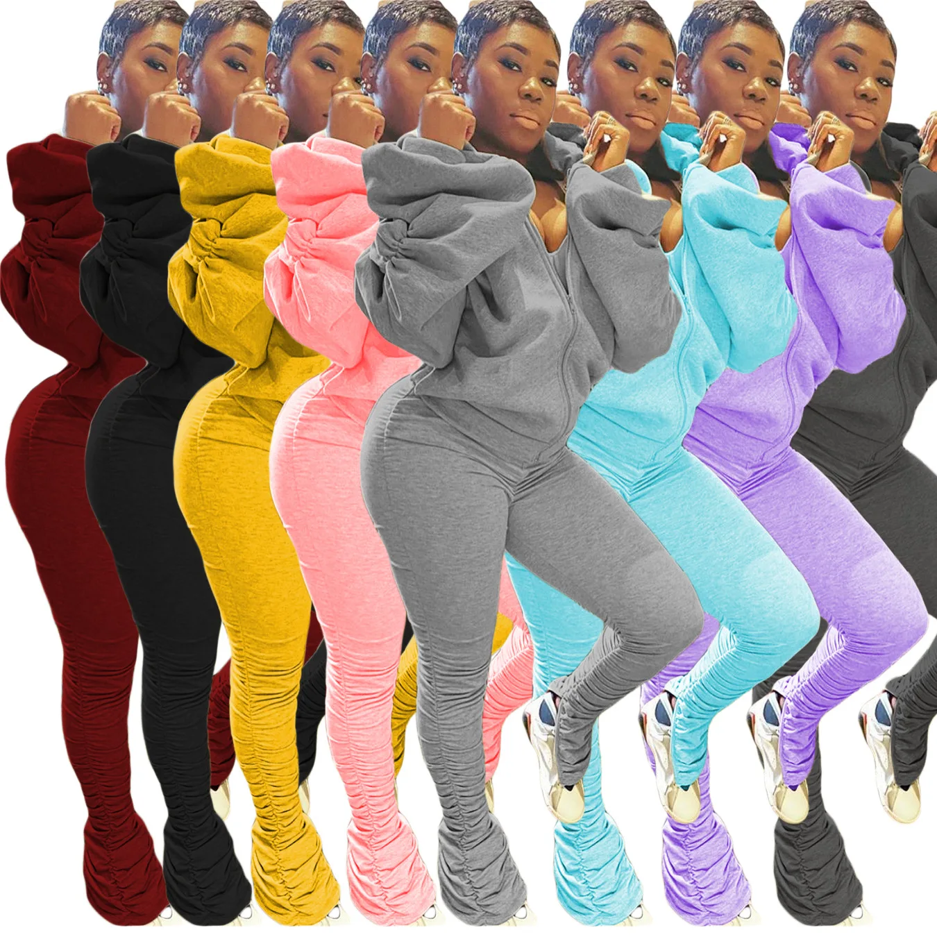 Горячая Распродажа 2021; Сезон осень-зима; Новые комплекты из двух предметов, комплект со штанами, повседневный тренировочный костюм, 2 предмета в комплекте комплект женской одежды