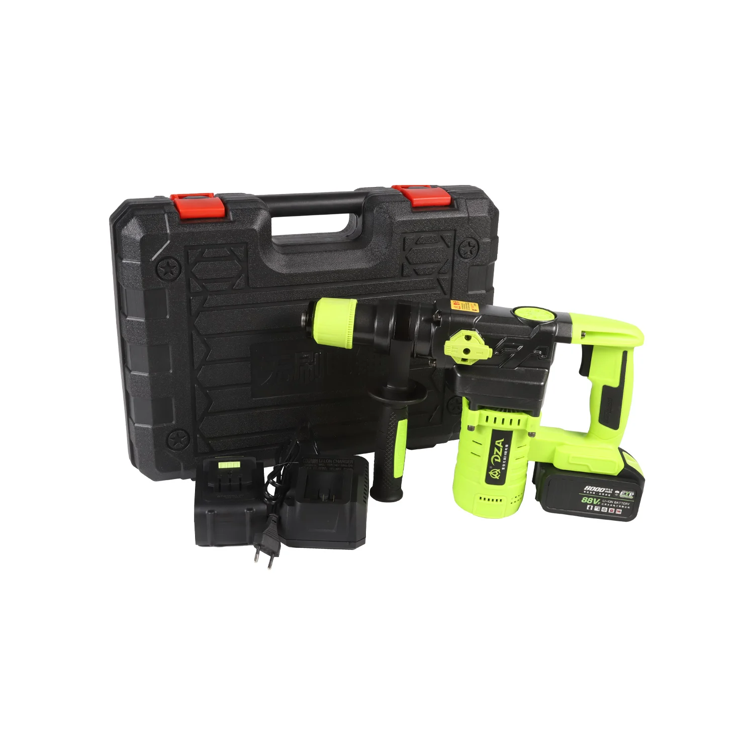 DZA 21V Electric Hand Drill Machine Li-ion Battery Cordless 30mm Impact Drill