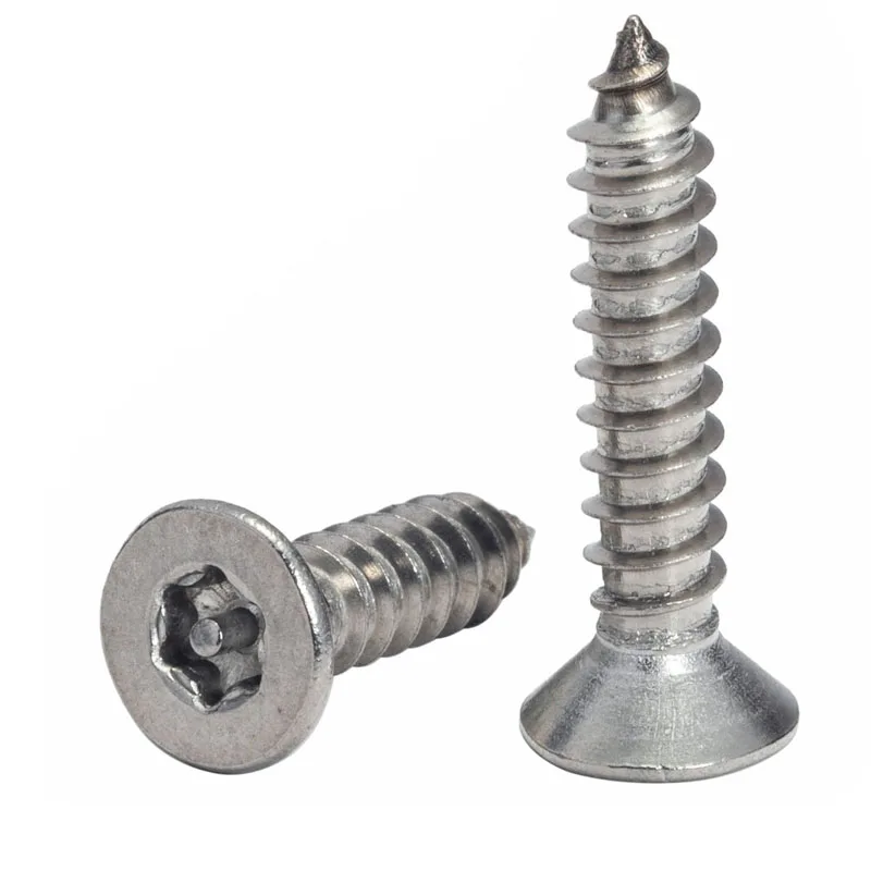 M2.9-M4.8 Stainless Steel 304 Countersunk Head Torx Hexalobular Socket Anti-theft Self Tapping Screws