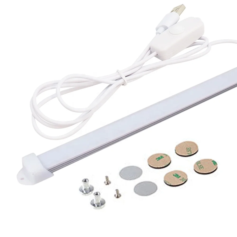 DC5V USB LED Bar Light Dimmable Under  LED Strip Bedside lamps Cabinet Lights 5W Closet Lamp 3000-4500K Under The Counter Light