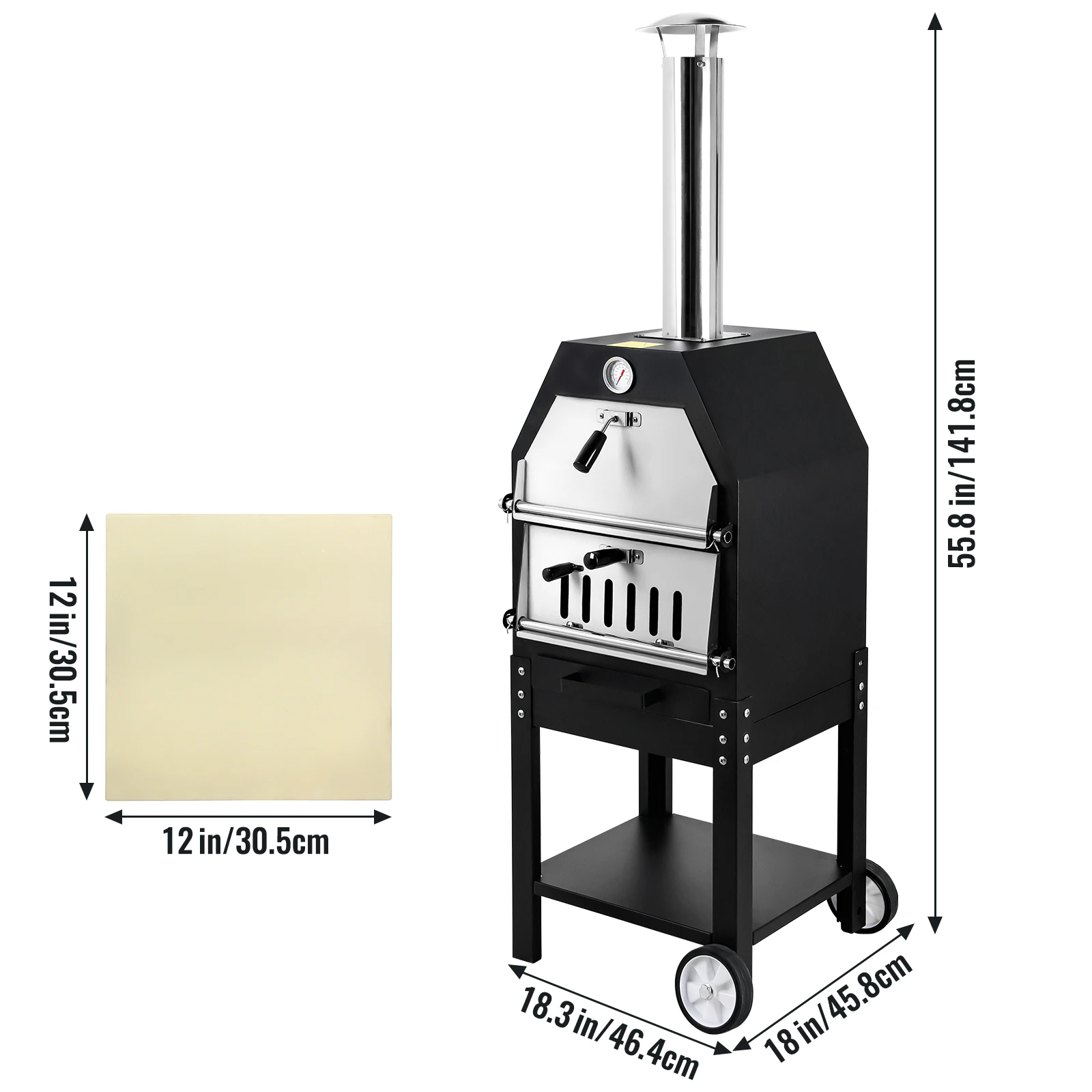 Outdoor Professional Steel Pizza Oven Wood Fired Propane Gas Multi Fuel Pizza Ovens Hornos Para Pizza Comercial