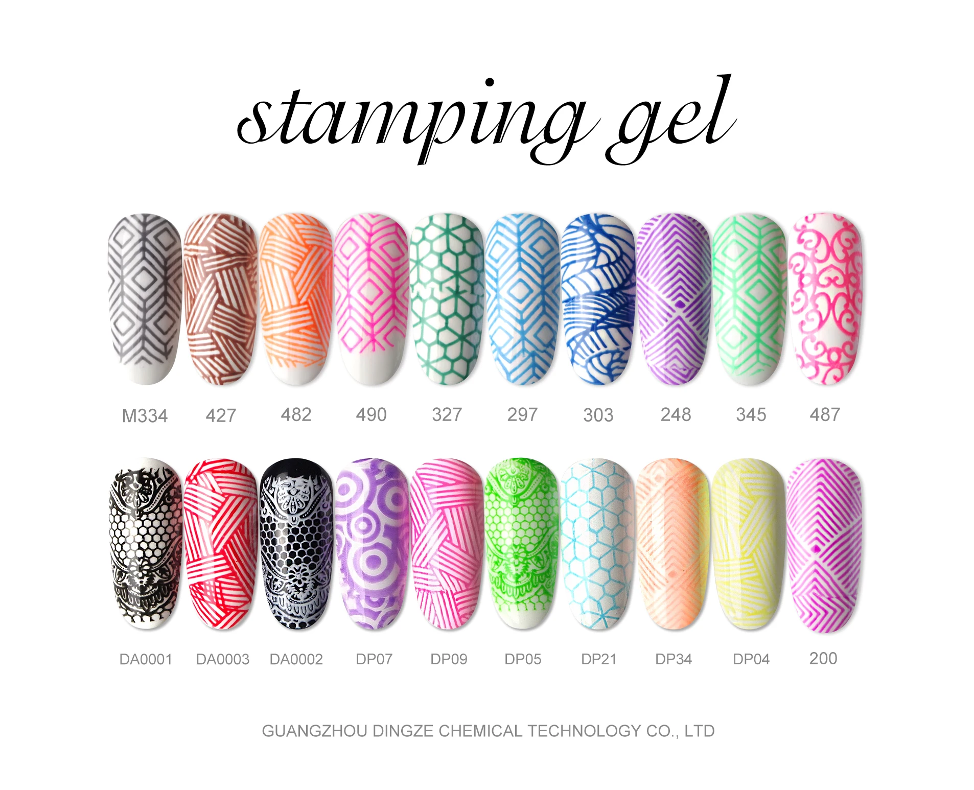 DZ nail factory manufacture 5g 15g 30g OEM private label gel nail uv stamping gel