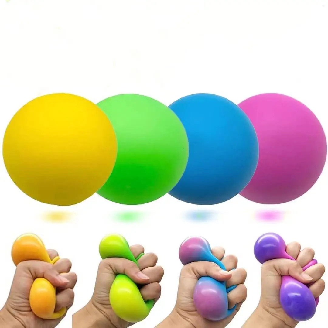 Stress Ball Toys Color Changing Sensory Squeeze Toys Squishy Balls Rainbow Stress Ball for Kids and Adults