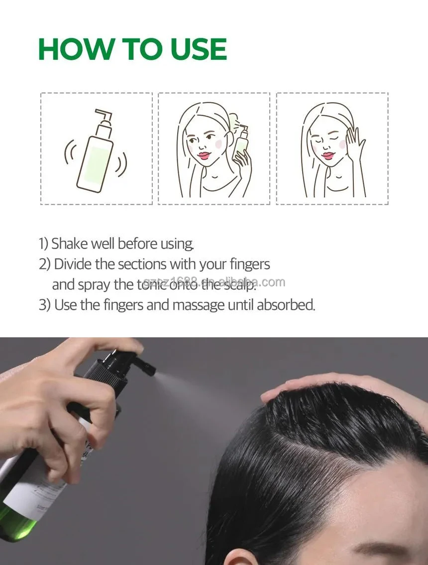 organic biotin anti loss wild natural private label products fast growth treatment oil serum Scalp Tonic spray for hair