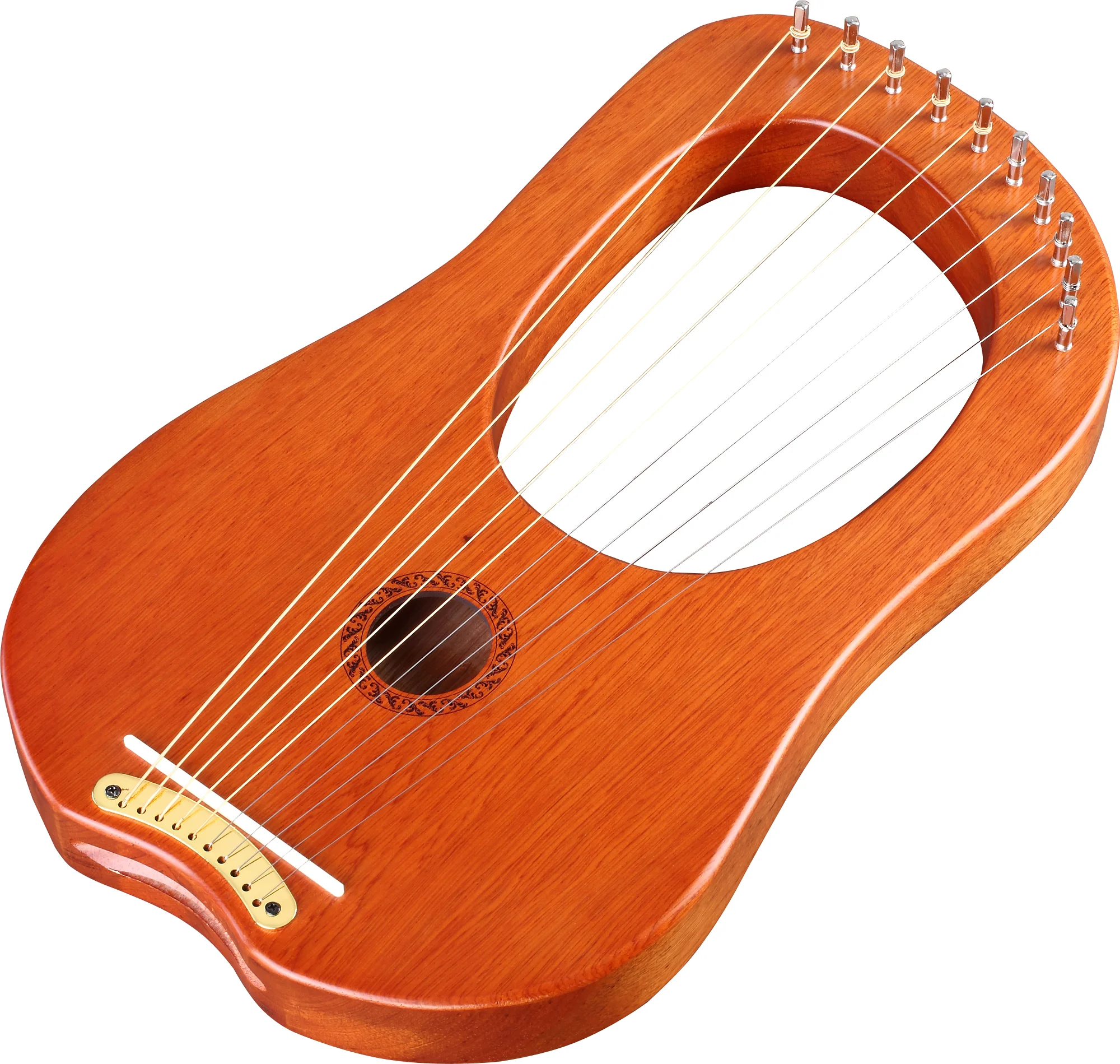Walter Custom Design new arrival Traditional Mahogany Irish Lyre Harp 10 String Musical Instruments for Beginners & PRO