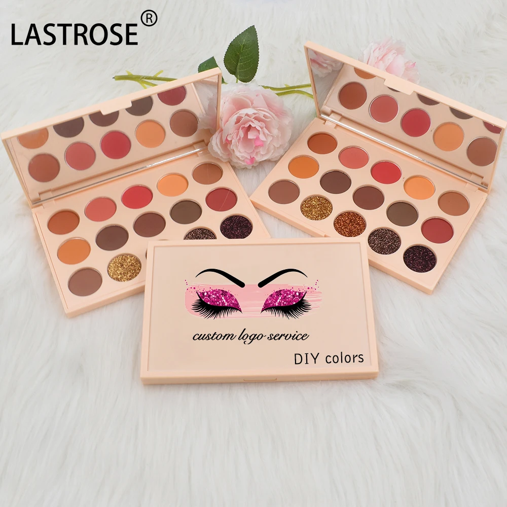 Private label vegan makeup eyeshadow DIY free combination colors cosmetics eye shadow palette