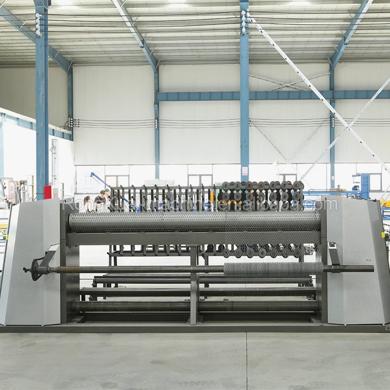 Reverse twist hexagonal wire mesh gabion weaving machine