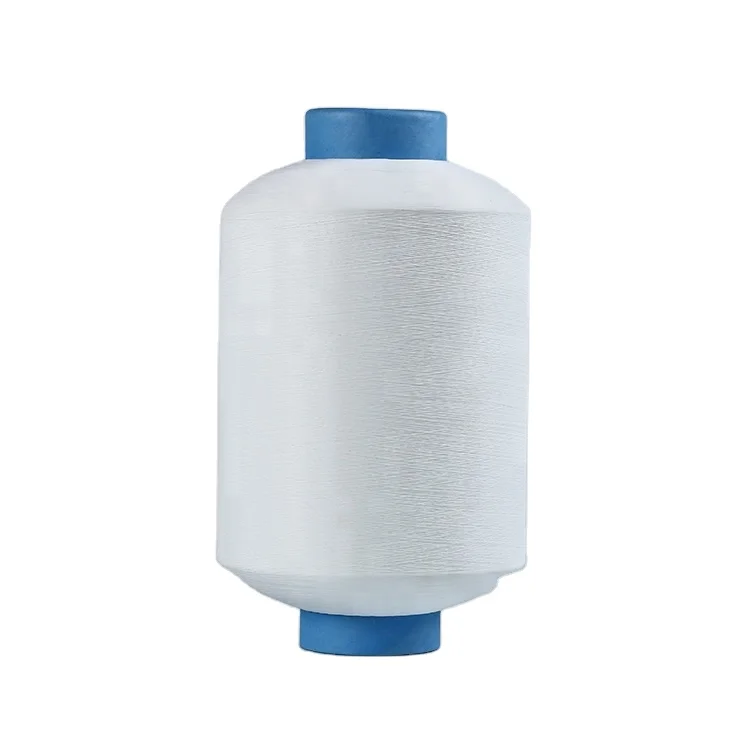 dty 150/48 optical white bleach white 100% polyester filament yarn  polyester twisted yarn polyester yarn 150d 48f dty aa
