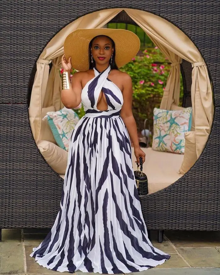 New launch Factory supplier plus size  cheap Open back slim cut hip left pleated long dress