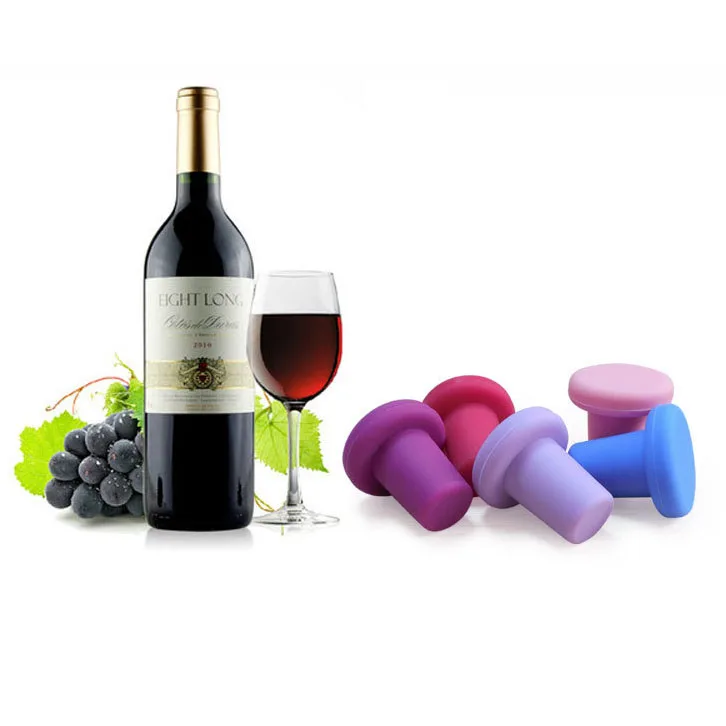 2022 Food Grade Reusable Silicone Bottle Stopper Wine Bottle Plug for wine lovers