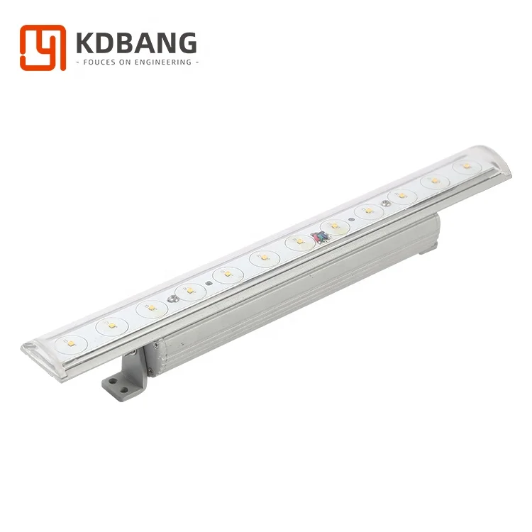 RGBW 6000K IP65 Exterior Wall Step Aluminum Facade Outdoor 12W Led Linear Wallwash Light