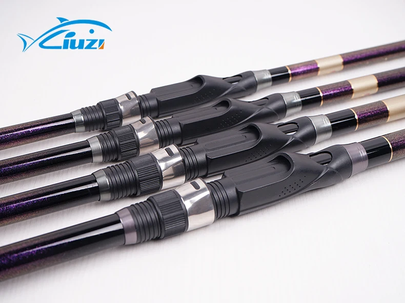 Carbon ultra light and super hard telescopic long-distance throwing sliding floating long section positioning stream rod marine