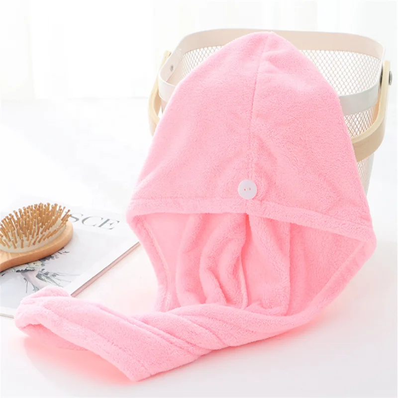 Оптовая продажа тюрбан из кораллового флиса/кораллового бархата премиум-класса микрофибры полотенце твист плюшевый для сушки волос