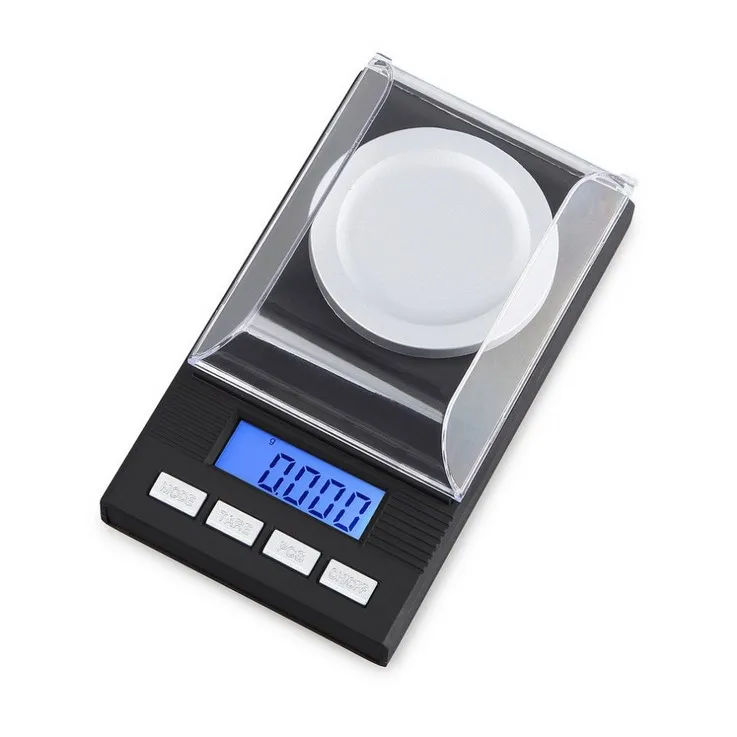 Accurate 0.001g Digital Pocket Scale 20G Max Weight LCD Display Battery Powered for Weight Measuring