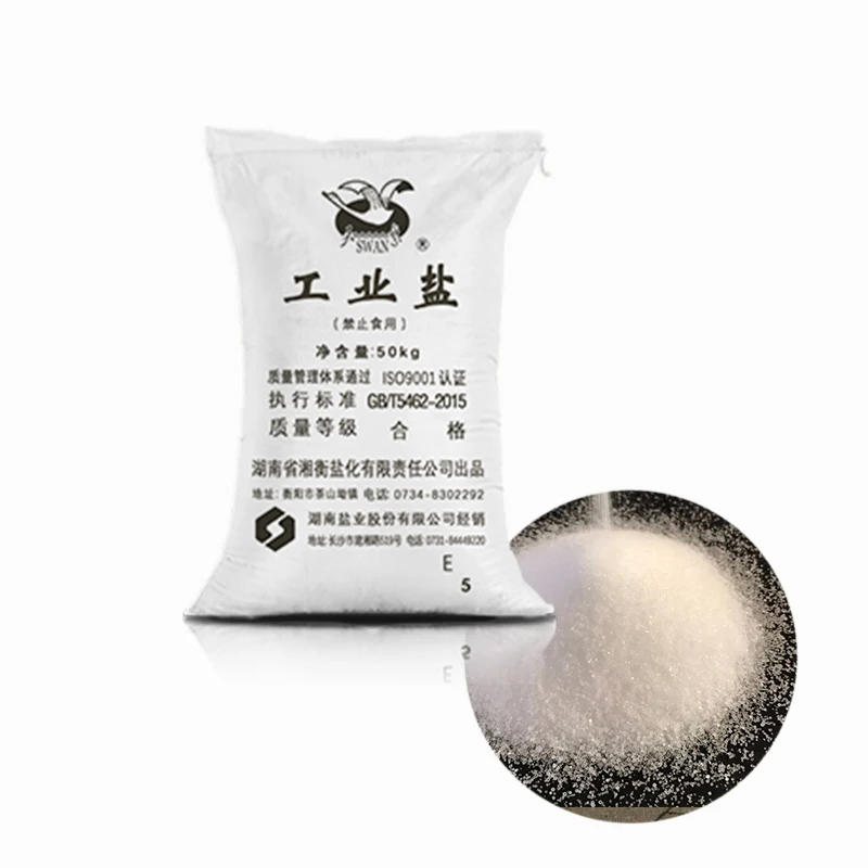 99.6% Nacl industrial salt sodium chloride 50kg package Factory direct supply