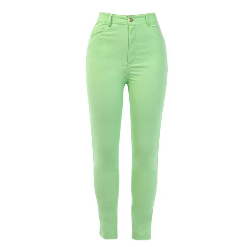 
Fashion Skinny Girls Sexy Tight Multicolor Ladies High Waist RTS Pencil Jeans Pants 