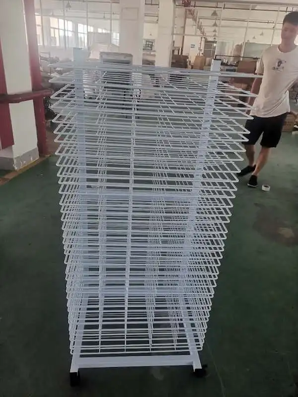 Paper Drying Rack Art Painting Dry Tower Shelf Holder Paper Display Stand