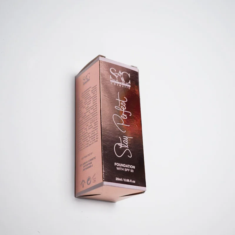 
custom logo rose gold compact powder box for cosmetic packing 