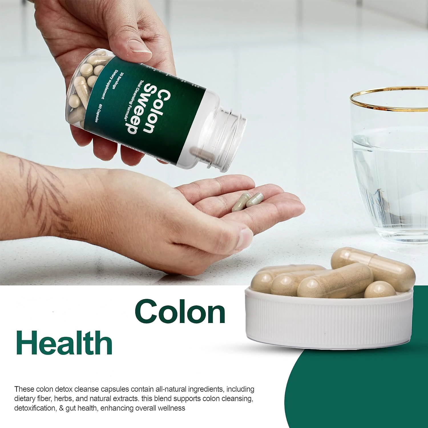 Private Label 15 Days Herbal  Support Slimming Relieves Bloating Eliminates Toxins Slimming Colon Cleanse Capsules