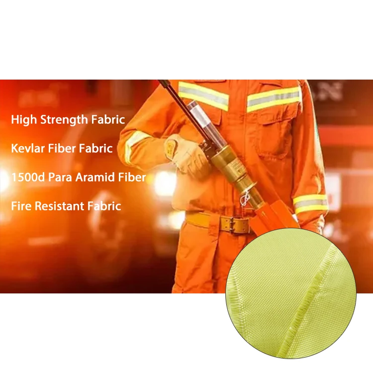 Anti-Fire In Stock Suit Material 200gsm Aramid Kevlars Fabric For Ballistic Vest Shields Factory Direct Sale
