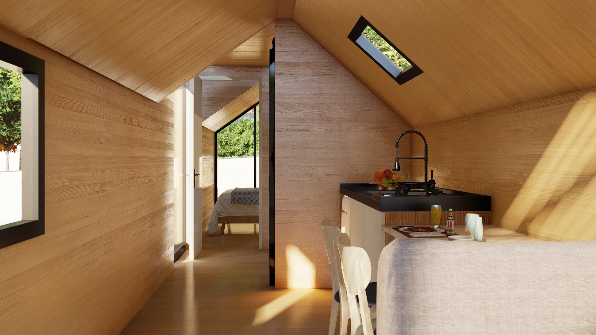 CDPH Factory Mobile Prefab House Portable Homes with Factory Direct Price Garden House Light Steel Villa Prefab House Modern