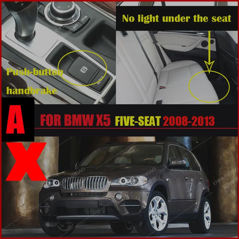 Interior Accessories Car floor mats for BMW X5 FIVE SEAT E70 2008 2009 2010 2011 2012 2013 Custom auto foot Pads automobile